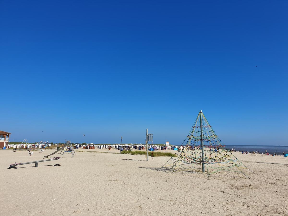 Ferienwohnung Voelker, Wenige Schritte Zum Meer, Wlan, 3 Sz, Kinder Geeignet, Sackgasse, Horumersiel - Nordsee, Erdgeschoss Schillig Esterno foto